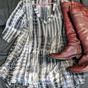 Lucy & Laurel Tie Dye Top Tunic Size L